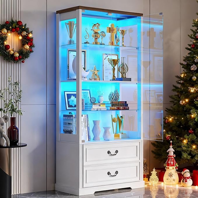 TAGELIER Glass Display Cabinet