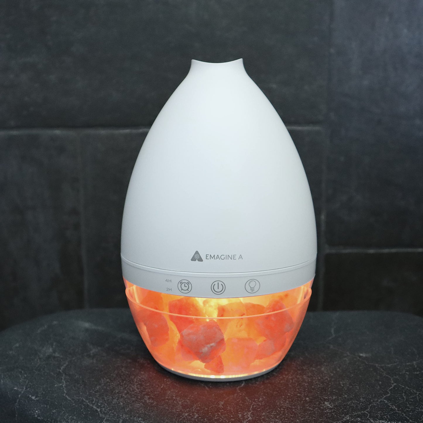 Himalayan Salt Lamp Diffuser, Ultrasonic Humidifier with Cool Mist and Aromatherapy, 0.5L Extra Large Capacity