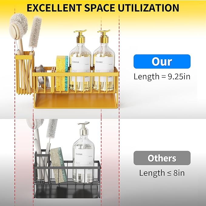Cisily Yellow Sink Caddy Organzier