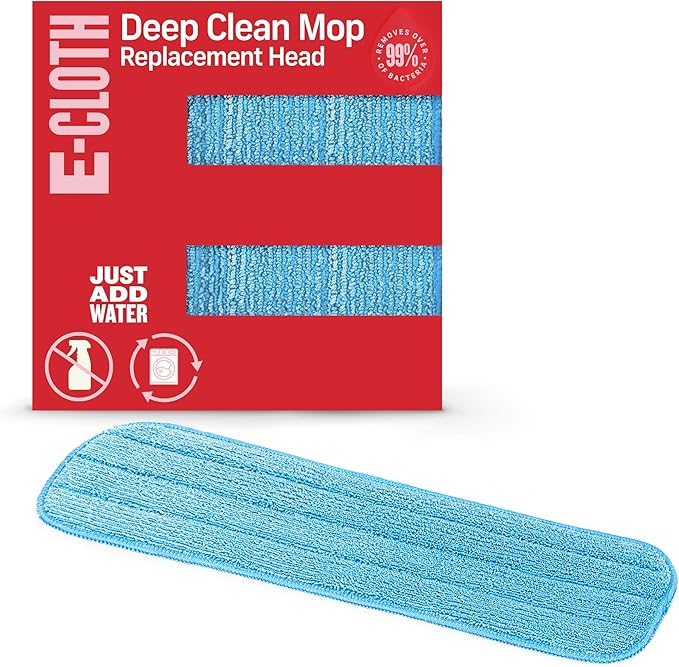 E-Cloth Deep Clean Mop Head, Microfiber Mop Head Replacement