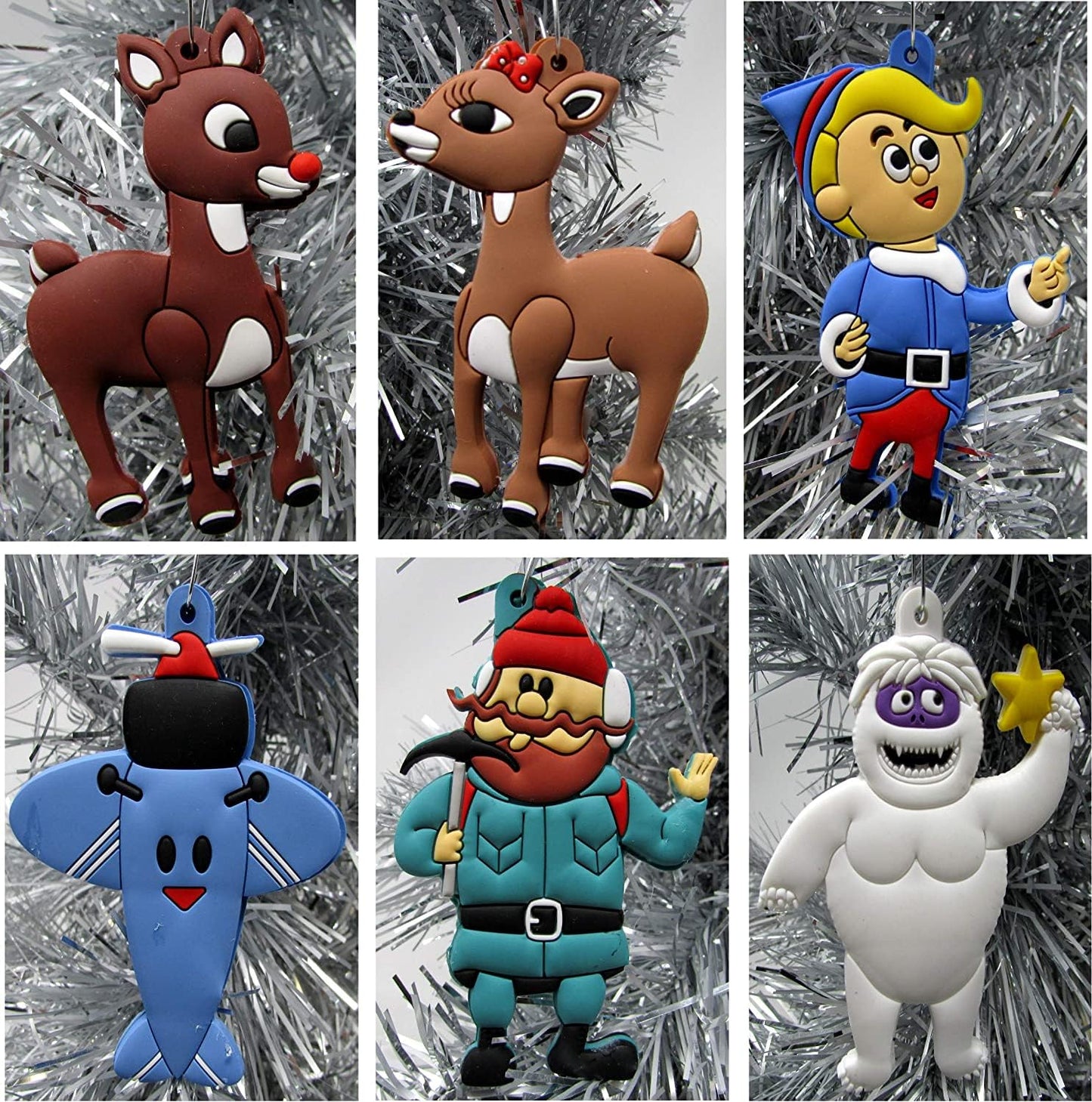 Red Nosed Reindeer and Friends Ornament Set