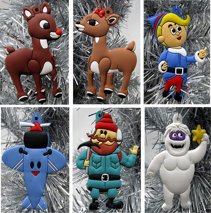 Red Nosed Reindeer and Friends Ornament Set