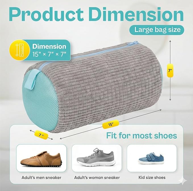 Shoe Washing Machine Bag – 2 Pack Mesh Laundry Bags