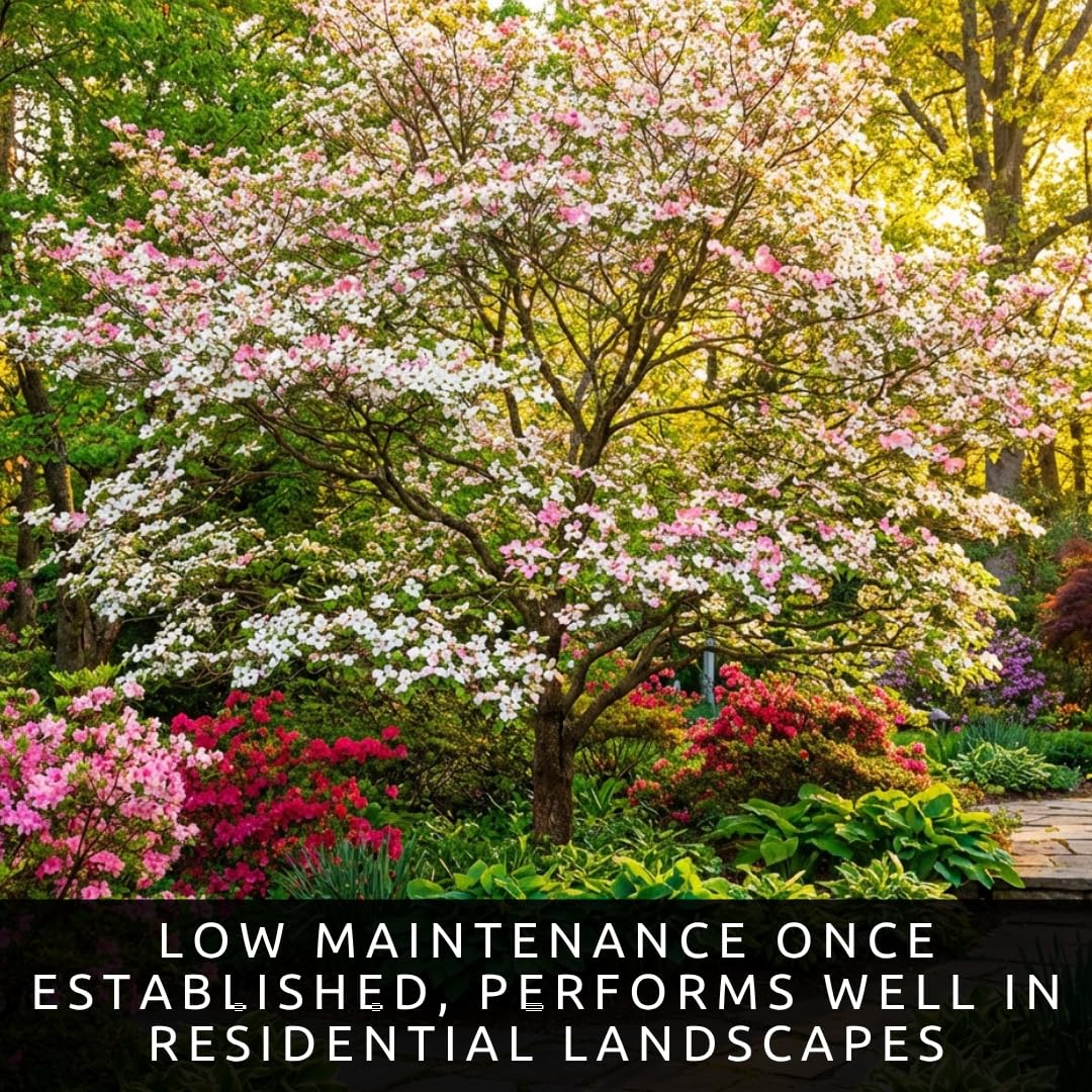 White Flowering Dogwood Trees Live – Cornus Florida – Ornamental Flowering Trees – Spring Blooms & Landscape Trees – Bare Root for Outdoor Planting (10 Trees)