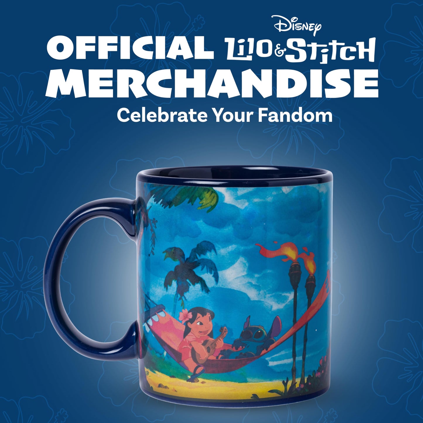 Silver Buffalo Disney Lilo and Stitch Space to Beach Heat Reveal Ceramic Mug, 20 Ounces