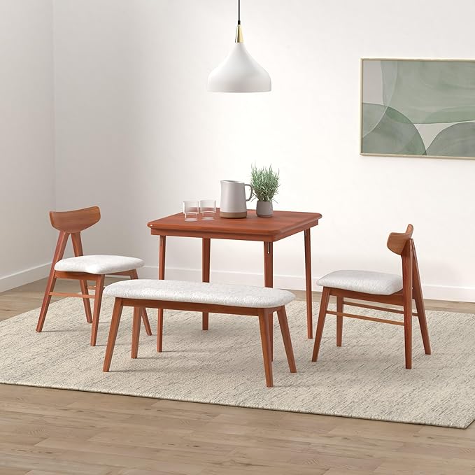 MECO Stakmore Classic Straight Edge Square Wood Folding Card Table, Oak