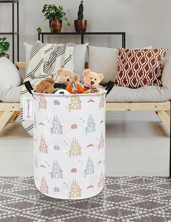 QUEENLALA Large Storage Basket, Laundry Hamper/Bathroom/Home Decor/Collapsible