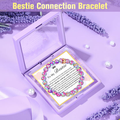 Best Friend Birthday Gifts for Women Friendship Gifts for Women Bestie Gift for Best Friend Woman Funny Bestfriend Gift Box Ideas Cool Friendship Stuff Basket for Bestie, Bff, Friends Female, woman
