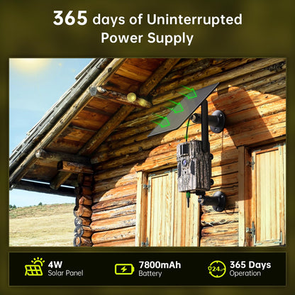 SEHMUA 3rd Cellular Trail Cameras with 2K Live Streaming, 4G LTE Unlimited Data Plan Built-in SIM Card, 4W Solar Powered Game Cam, 48MP Photo, No Glow Flash