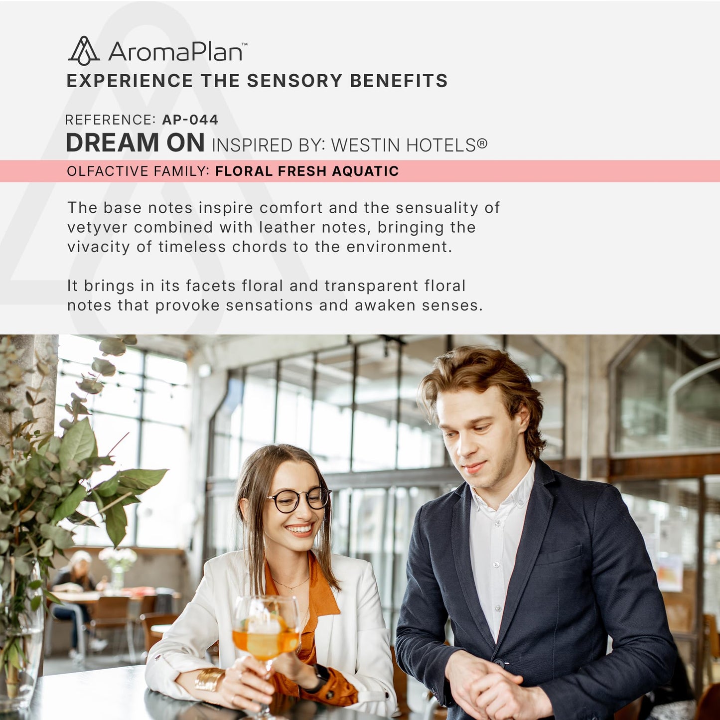AromaPlan Hotel Scents Santal 5 Fl Oz (148ml), Home Luxury Aroma & Hotel Fragrance Diffuser Oil- Hotel Diffuser Oil for Aromatherapy- USA Made, Bigger Bottle, Bolder Aroma & Longer Lasting