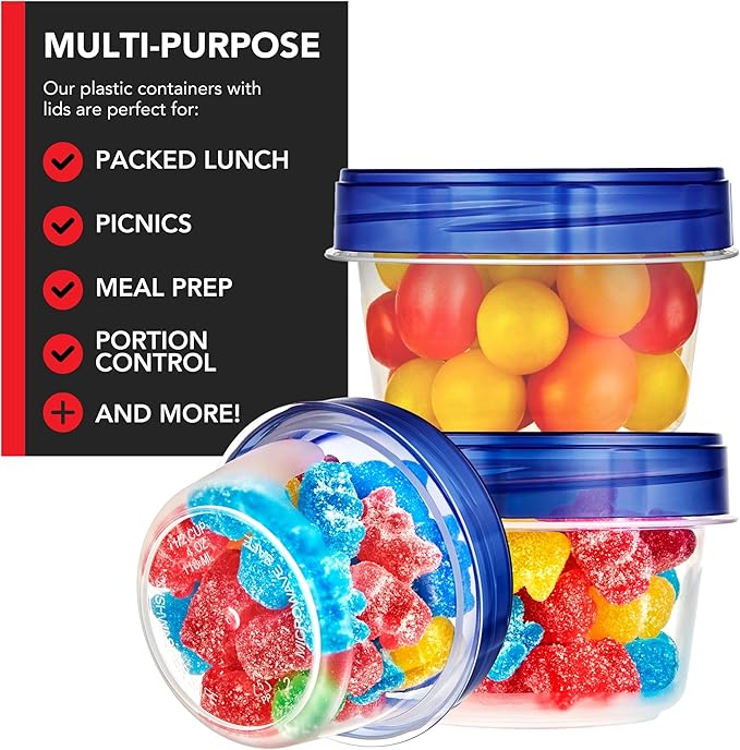 Stock Your Home 4oz Plastic Containers