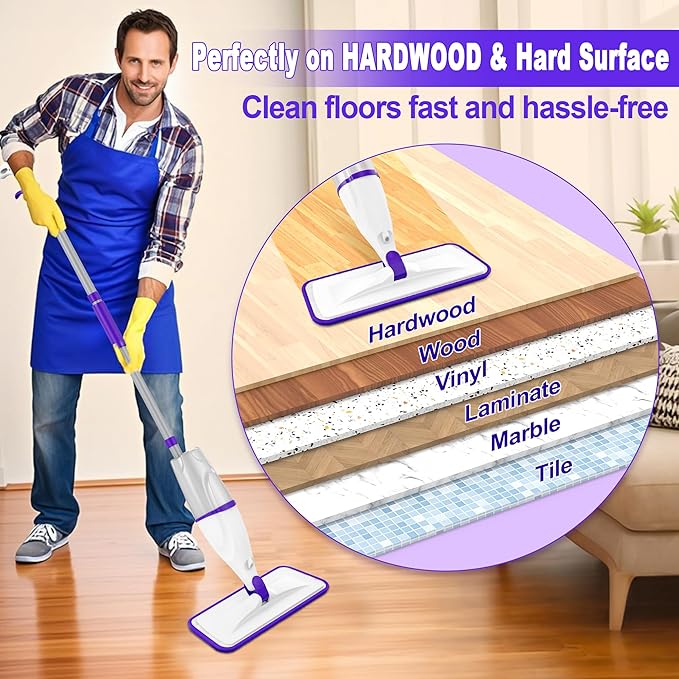 Spray Mops for Hardwood Floor Cleaning: EXEGO Wet Mops