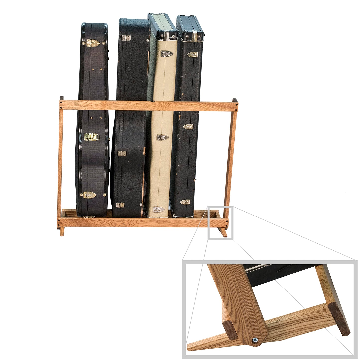 String Swing CC29 Folding Hardwood Guitar Case Rack