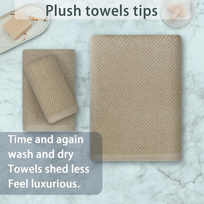 VOOVA & MOVAS Dark Beige Towels