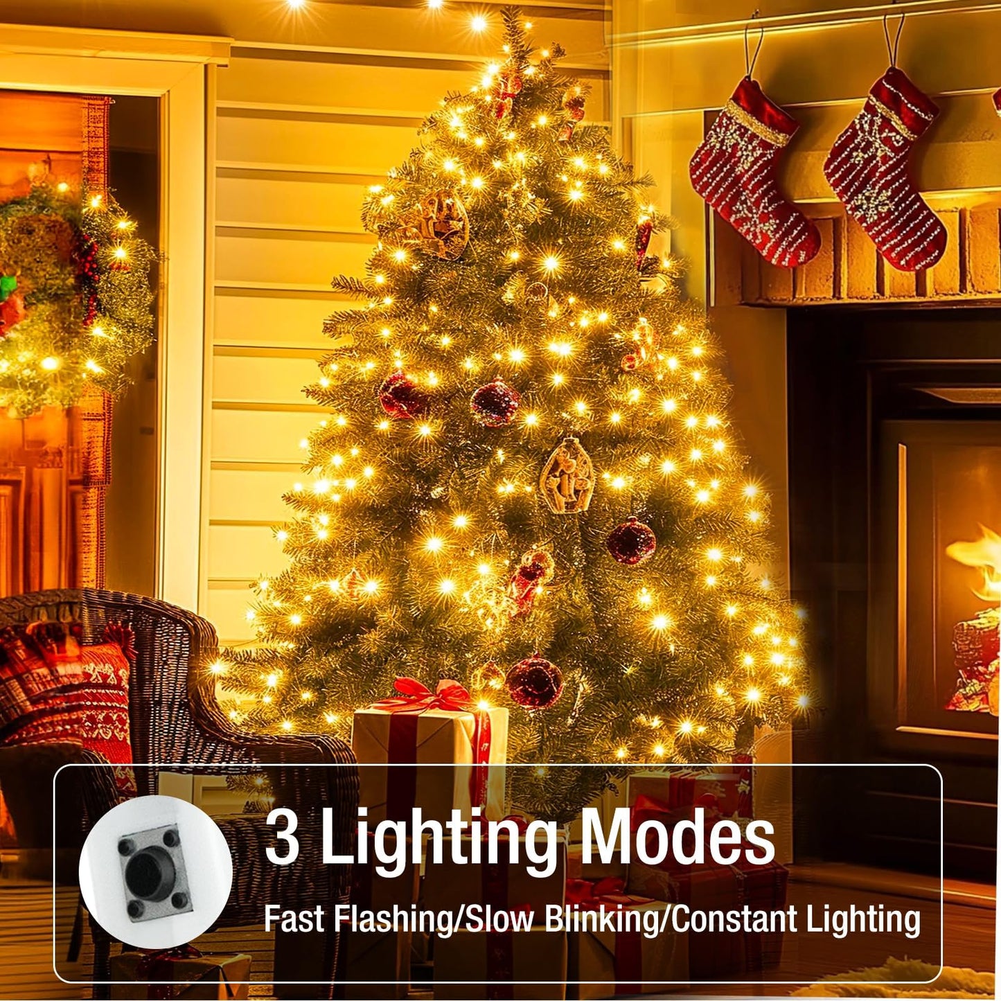Fairdeer 12 Pack Fairy Lights Battery Operated - 7ft 20 Led Twinkle Lights 3 Modes, Bulk Mini String Lights Waterproof for Mason Jars Vases DIY Party Wedding -Warm White & Cold White