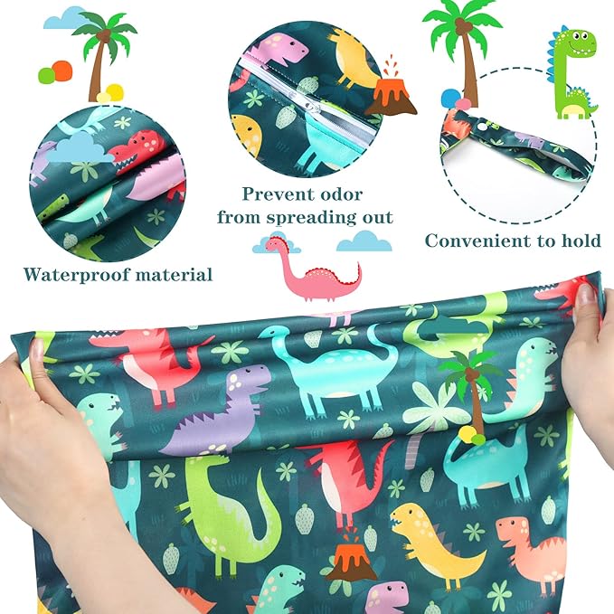 Shappy 2 Pcs Large Travel Laundry Bag Washable Waterproof Wet Dry Large Dirty