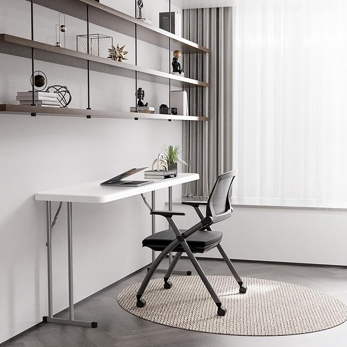 VINGLI 5 FT Narrow Folding Table, Home Work