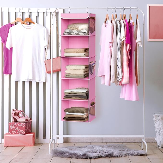 Simple Houseware 5 Shelf Hanging Closet Organizer