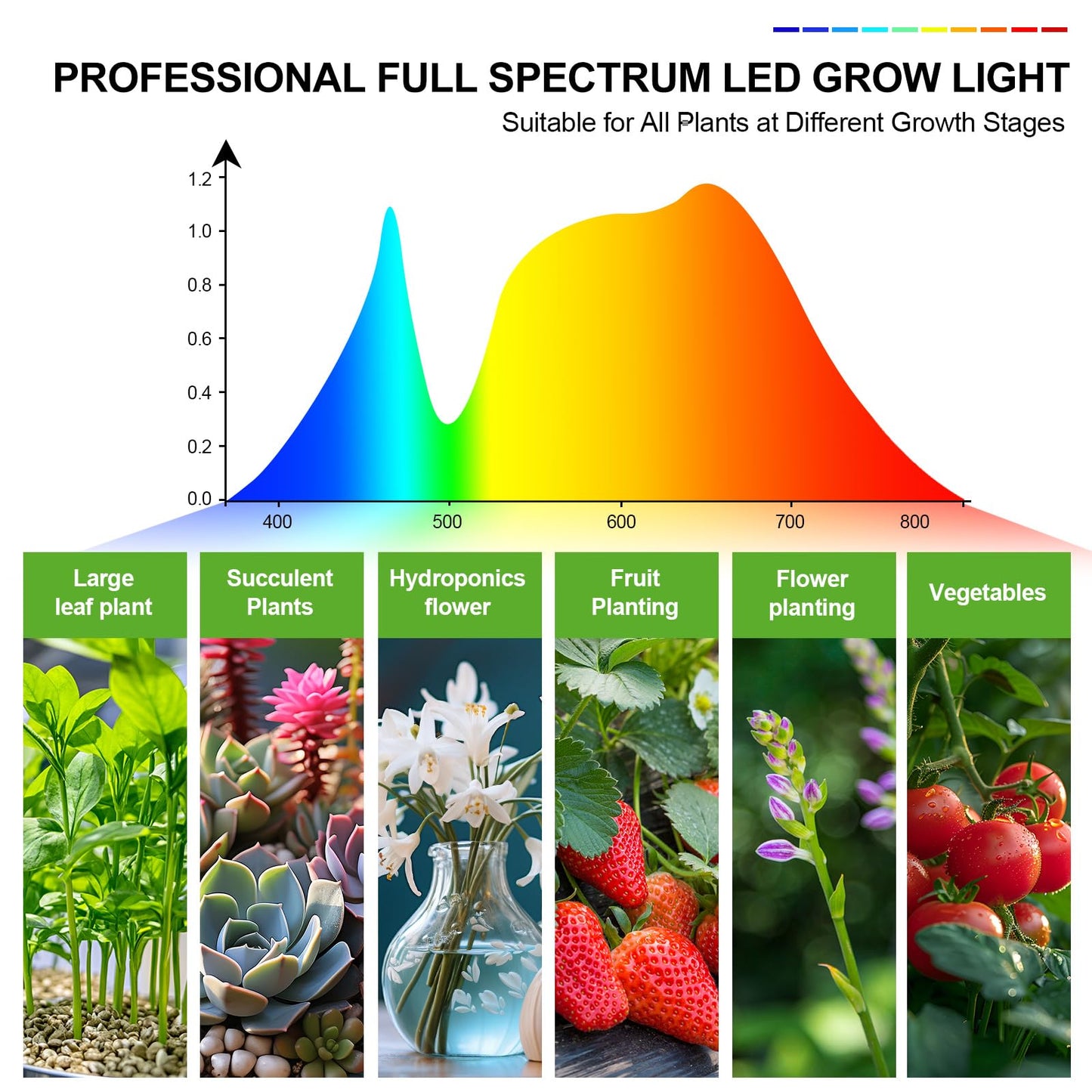 FECiDA 2026 Grow Lights with Stand, Standing Grow Lights for Indoor Plants, Bonsai Tree, 4/8/12/16/20H Timer, 25 Watt Power Draw, NO Need Adapter, Daisy Chain Function, 24"-64" Height Adjustable