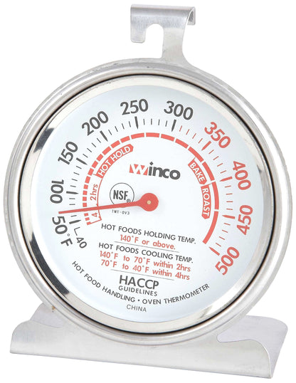 Winco 1-1/4-Inch Dial Digital Thermometer with 4-3/4-Inch Probe