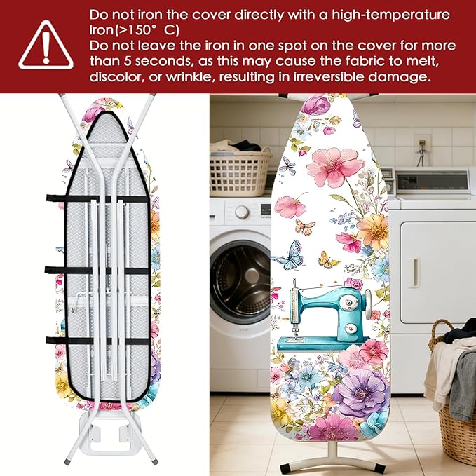 Nuxovilar Ironing Board Cover Needle Cotton 15x54 Inches | Ironing Board Cover