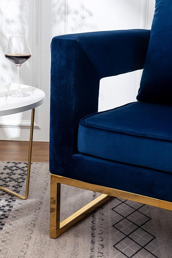 Roundhill Furniture Lenola Upholstered Accent Arm Chair