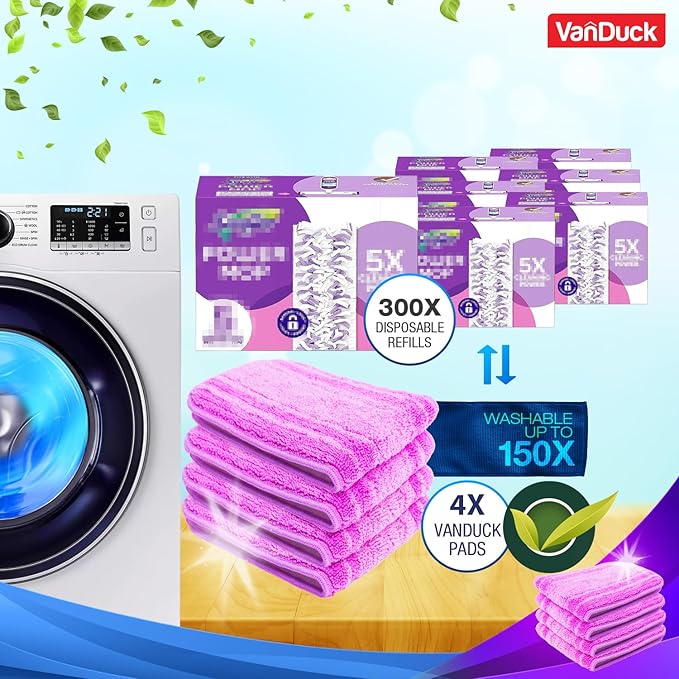 VanDuck Reusable Mop Pads Compatible