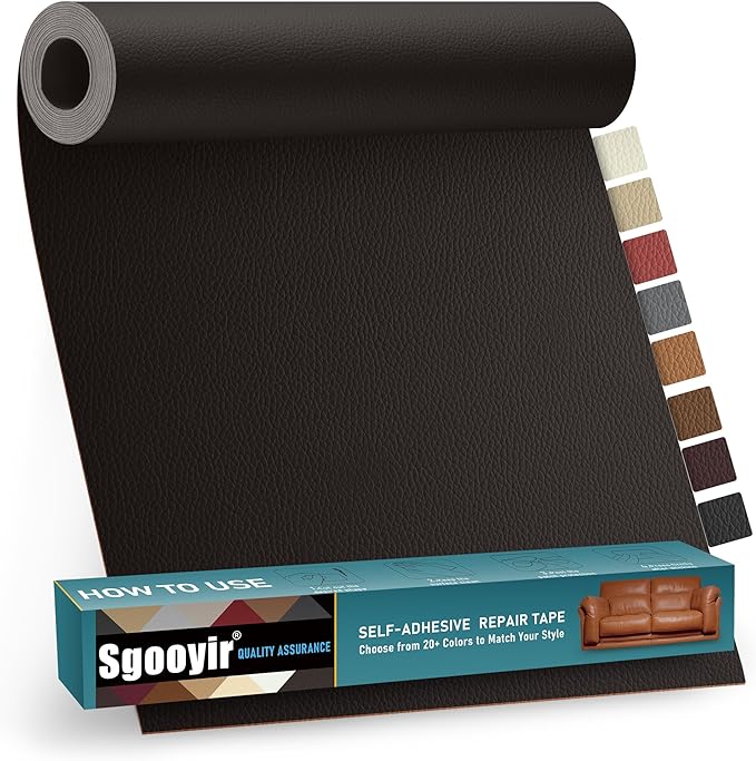 Leather Repair Patch Tape Kit, Vinyl Leather Repair Kit