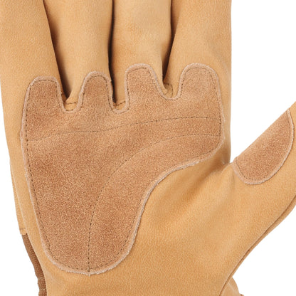 Carhartt Men's Grain Leather Work Glove with Safety Cuff Cold Weather, Brown, XXL