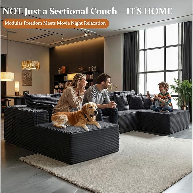 37" Cloud Sectional Couch Ottoman