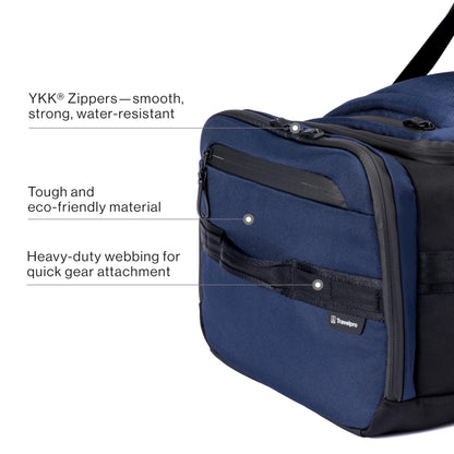 Travelpro Altitude Convertible Duffel/Backpack 56L, Water Resistant, Work, Business, Men and Women, Aviator Navy