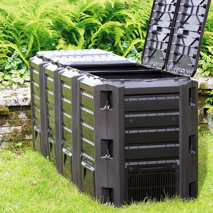 DEUBA® 800 Litre Garden Composter Bin | Composting Waste Box | Recycling | Dog Waste | Food Caddy | Worm Farm | Outdoor Compost Eco Storage Bins | Large