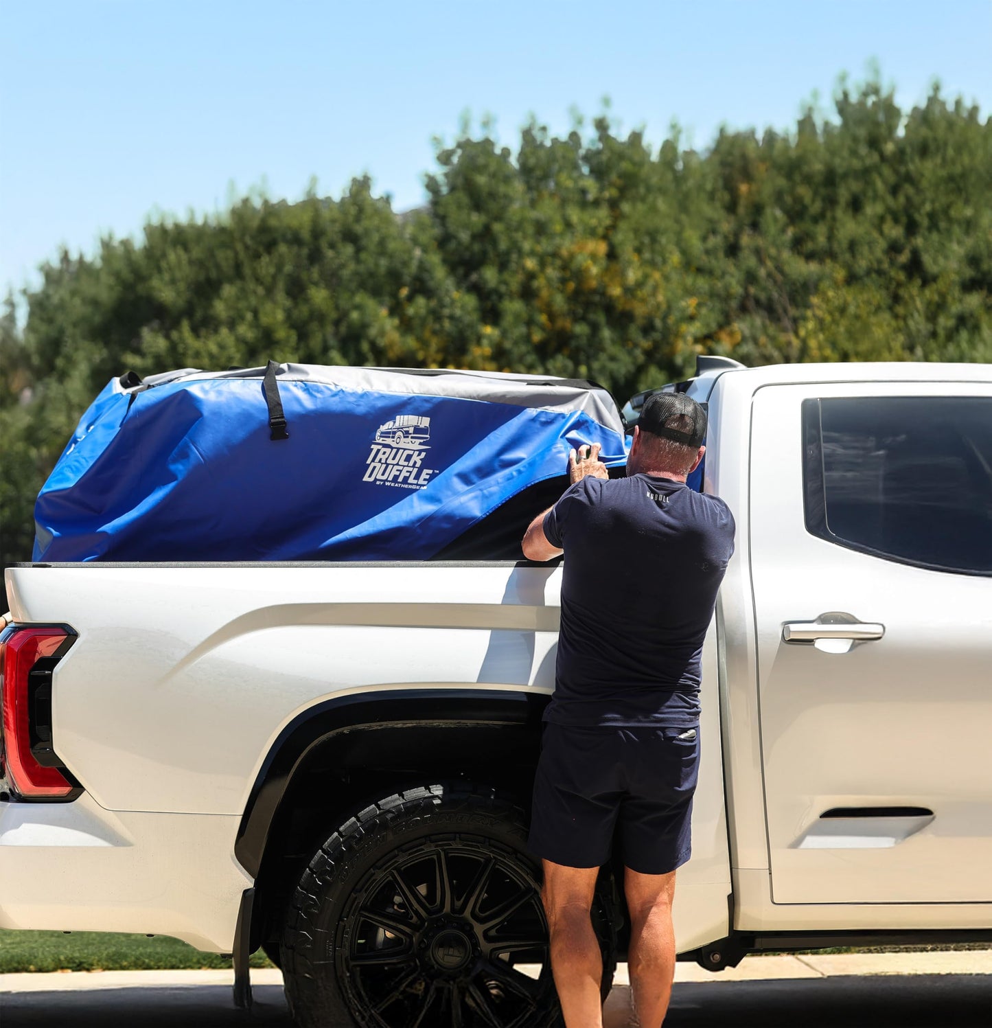 TruckDuffle Truck Bed Storage Bag – Expands Up to 70 Cu Ft – Weatherproof Cargo Organizer – Waterproof Heavy-Duty Soft-Shell Material – Fits Compact to Heavy Duty Beds