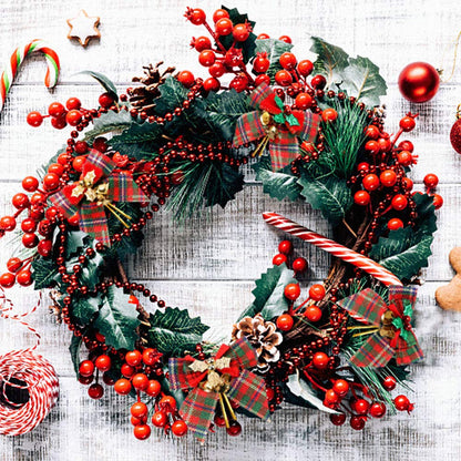 YBB 12 Pack Christmas Red Green Plaid Tree Bows, Linen Bowknot Wreath Bow with Jingle Bells for Christmas Garland Tree, Crafts, Wrapping, Wreath Xmas Hanging Ornaments Decor