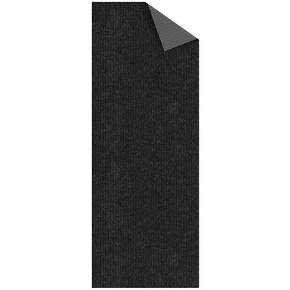 Ottomanson 3'11" x 17' Hallway Runner with Scraper Pile - Extra Durable Non-Slip Rug Mat for Indoor & Outdoor Use - Ideal for Kitchen, Entryway & Garage - High-Traffic Carpet, Black
