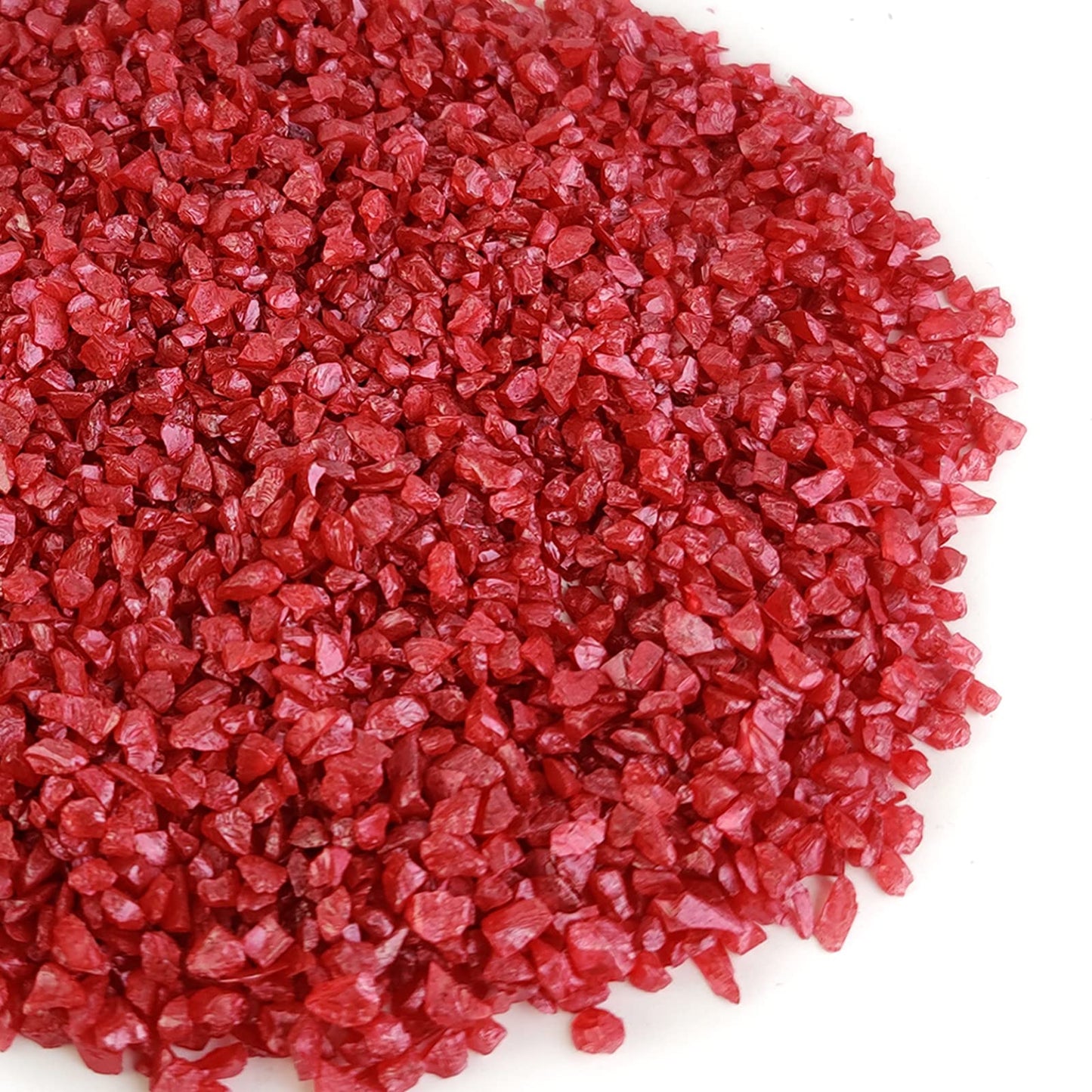 HappyFiller Broken Crushed Glass Sand Gems Stones(1.5 Cup) for Epoxy Resin Arts Crafts,Vases Fillers, Terrarium Succulent Plants Decor,Table Scatter,Home Centerpieces,Candle Holder,1.3 LB
