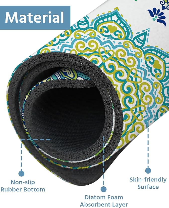 Patterned Sink Faucet Mat Kitchen Splash Guard Super Absorbent Drying Mat