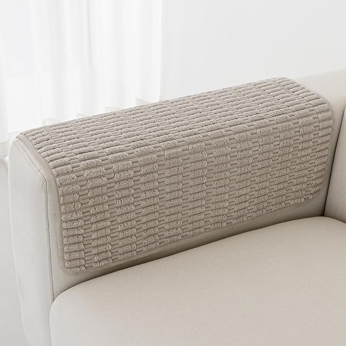 Foxdecor Couch Arm Covers Sofa Arm Cover, Arm Chair Covers Set of 2, Non-Slip