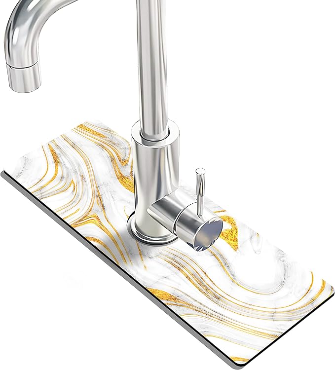 Kitchen Sink Splash Guard Faucet Mat Super Absorbent Fast Drying Mat Sink