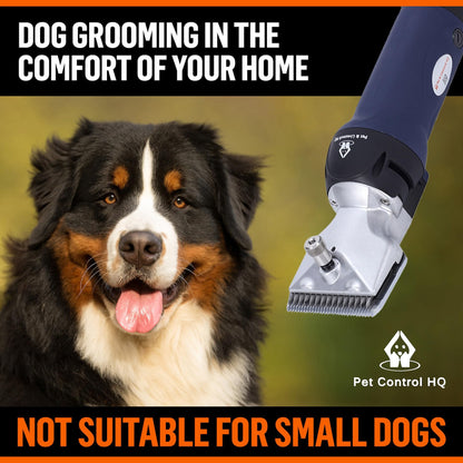Professional Dog Grooming Clippers for Thick Coats - Shears Heavy Duty Hair Cutting Kit - Large Dog Shaver Set - Pet Trimmer for XL Large Dogs, Horses, Livestock