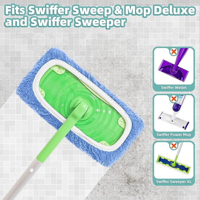 Reusable Mop Pads Compatible