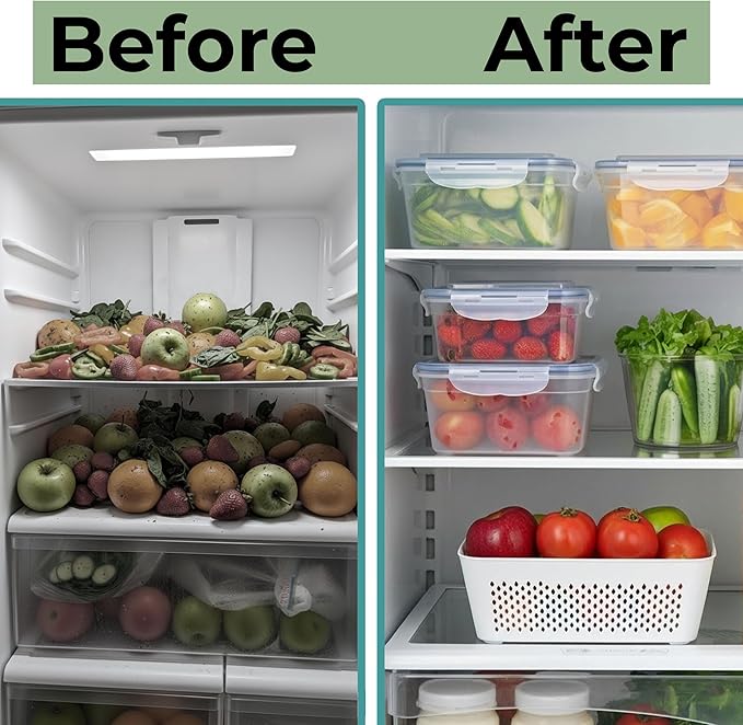 5 Pack Large Fruit Storage Containers