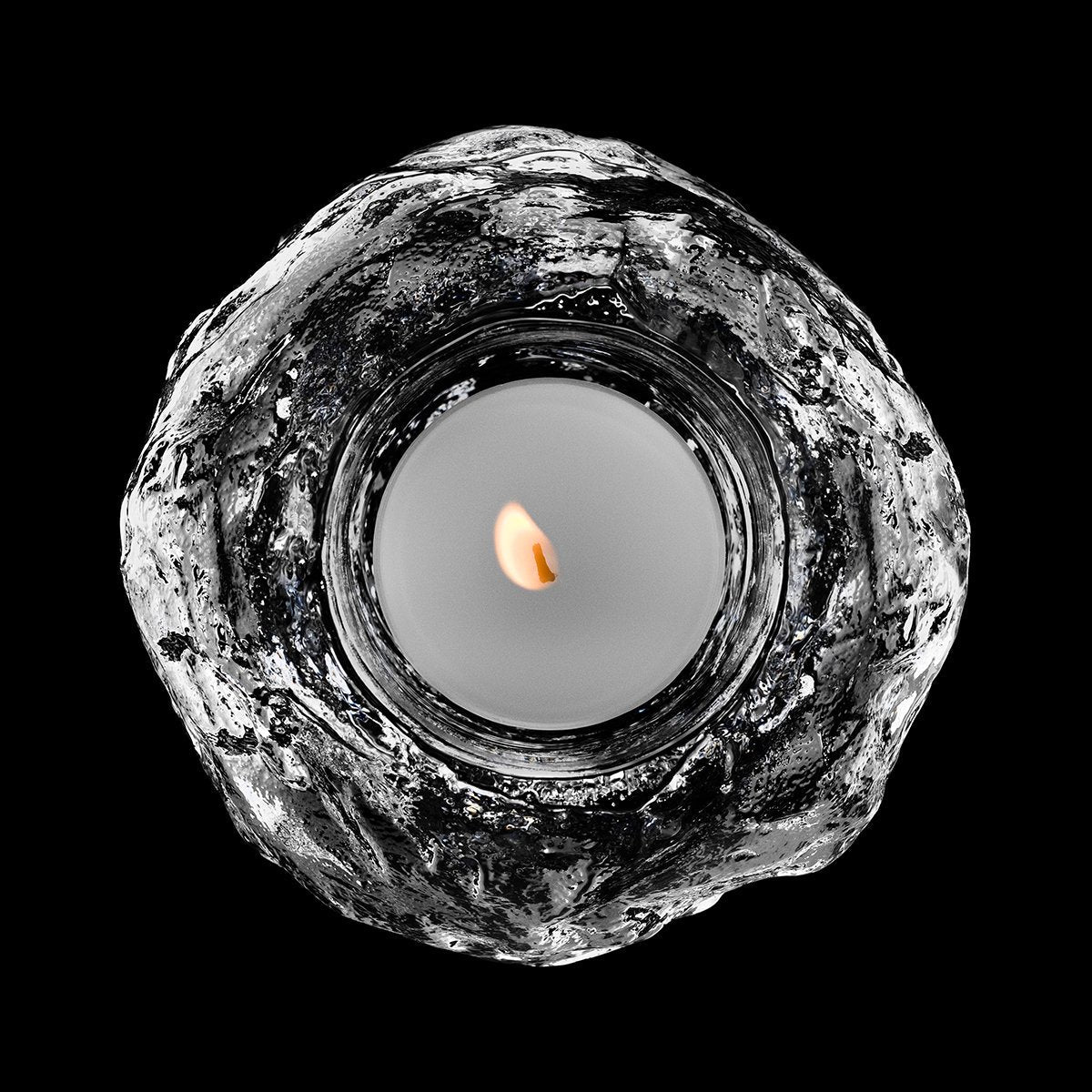 Orrefors Raspberry Votive