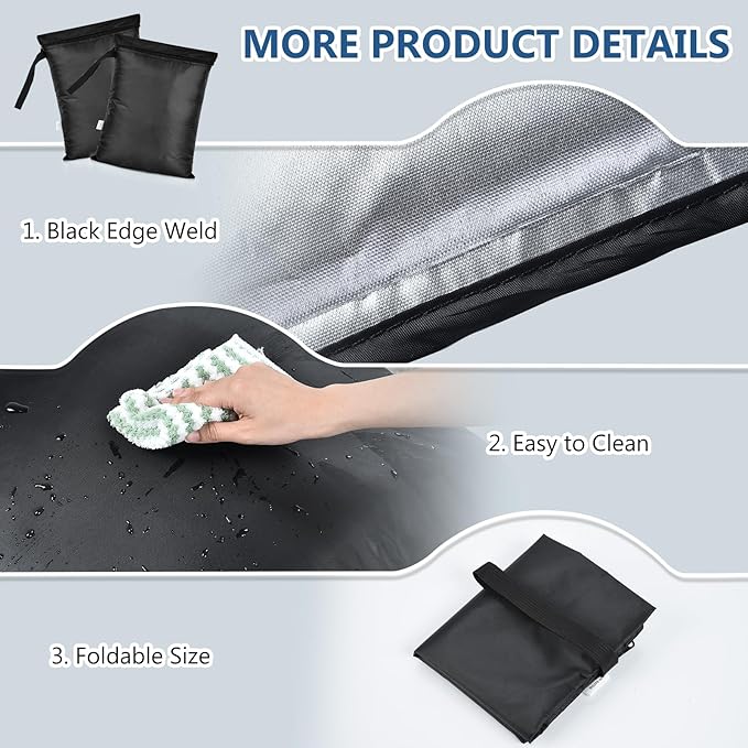 OTraki 2PCS Small Wet Bag for Swimsuit 12x14 Inch Wet Clothes Bag