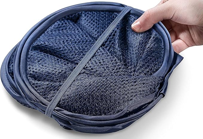 Pop up Laundry Hamper, Foldable Mesh Clothes Hamper