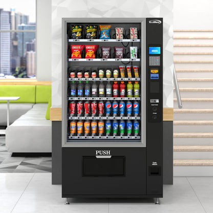 KoolMore Refrigerated Snack Vending Machine with 60 Slots and Coin/Bill Acceptor in Black (KM-VMR-40-BC)