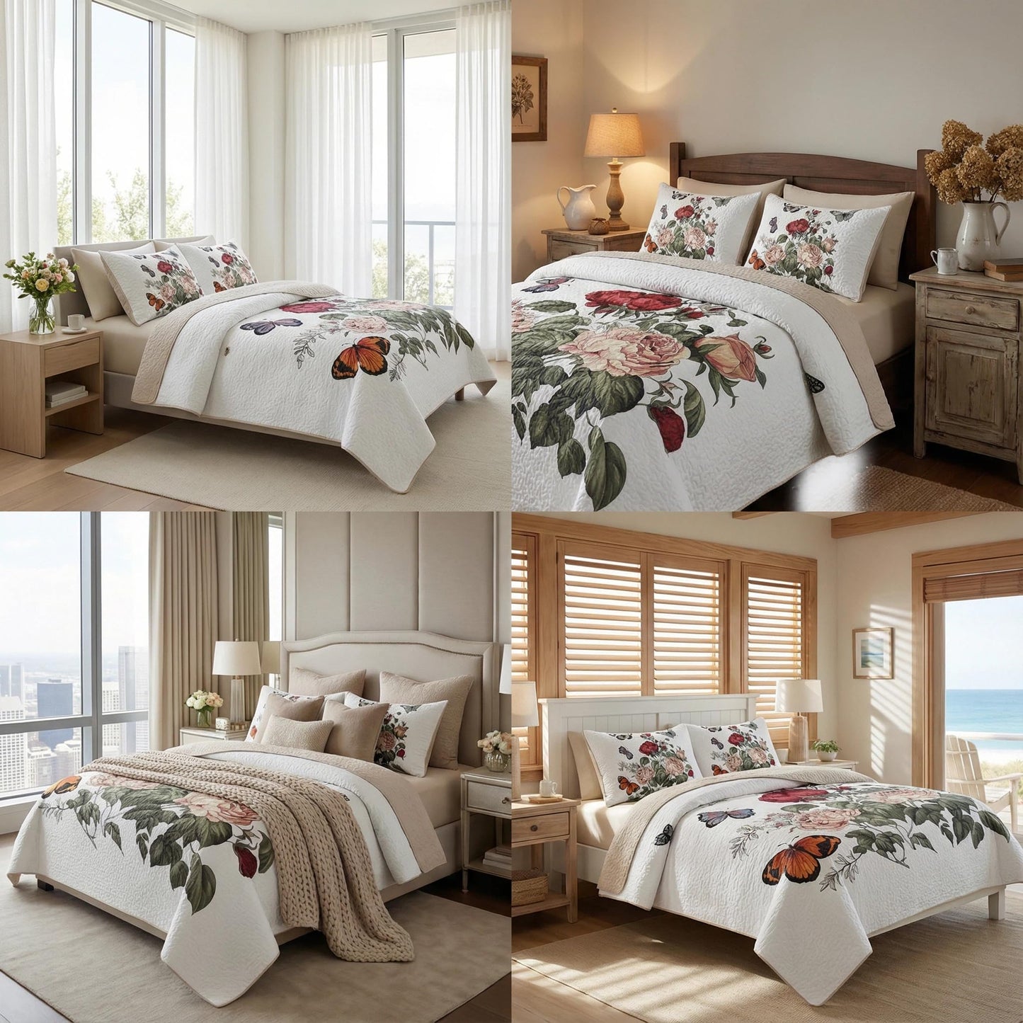 WHWODIDE King Size Quilt Set Snowman 3 Piece Quilt Set Microfiber Lightweight Bedspread New Year Holiday Bedding Set All Season (Snowman, King 90x102 inches)