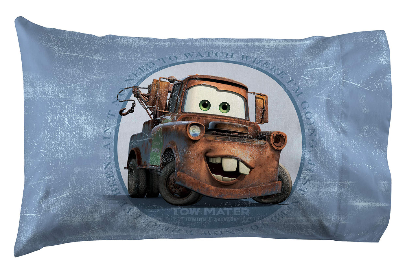 Jay Franco Disney Pixar Cars Lightning McQueen Twin Sheet Set - 3 Piece Kids Race Car Bedding, Super Soft Microfiber, Deep Pocket, Machine Washable, Fade Resistant, Blue (Official Disney Product)