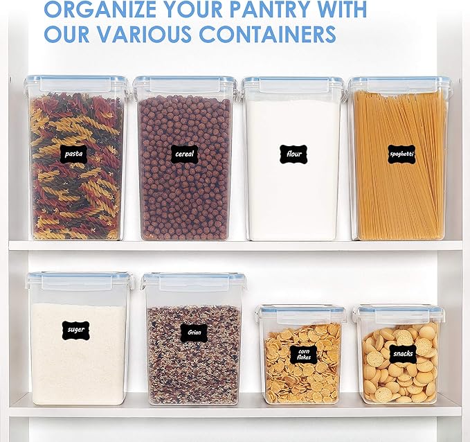 Vtopmart Extra Large Tall Airtight Food Storage Containers 4 Pieces 5.9qt /