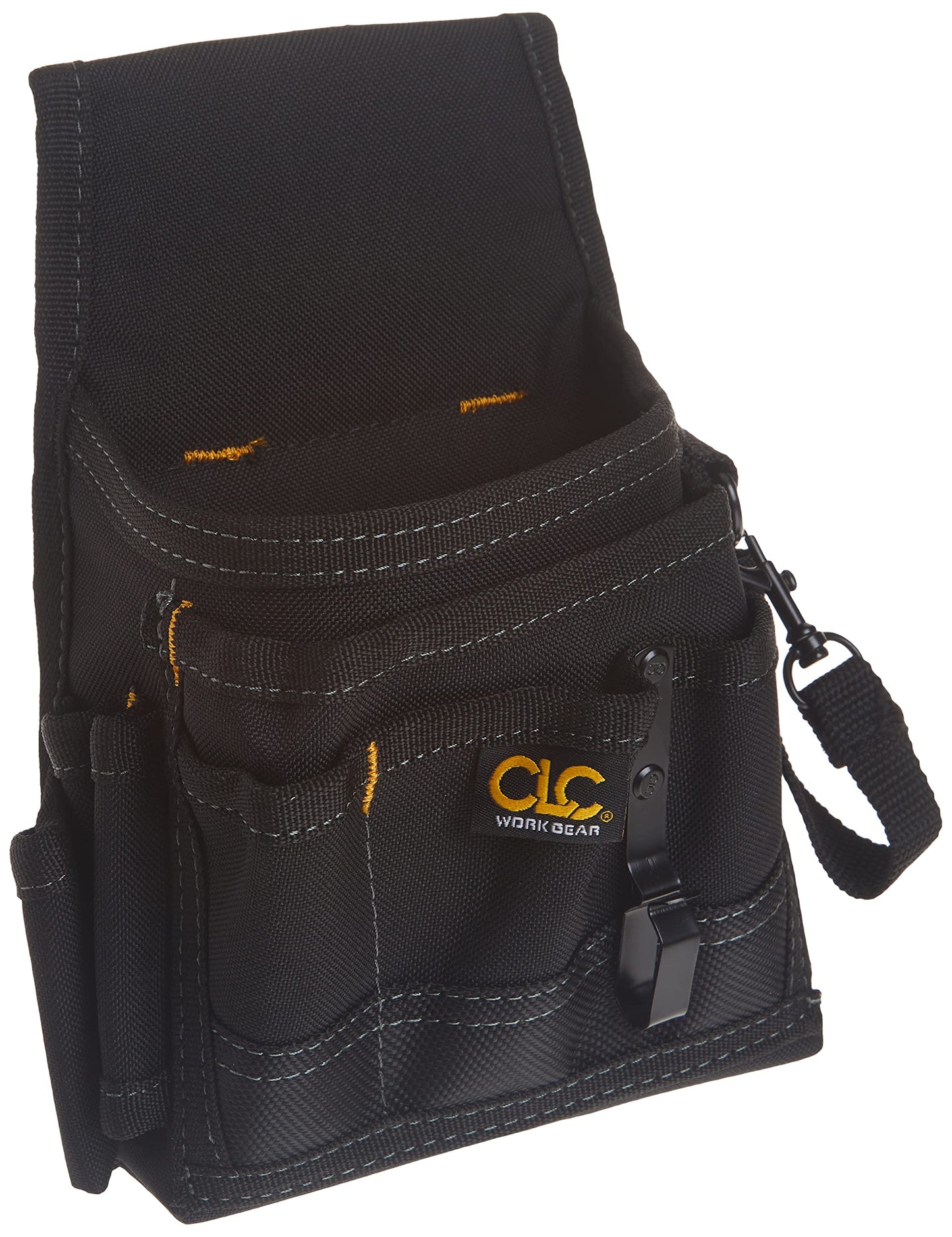 Custom Leathercraft CLC 1503 Small Electrical Maintenance Pouch , Black , 9 POCKET